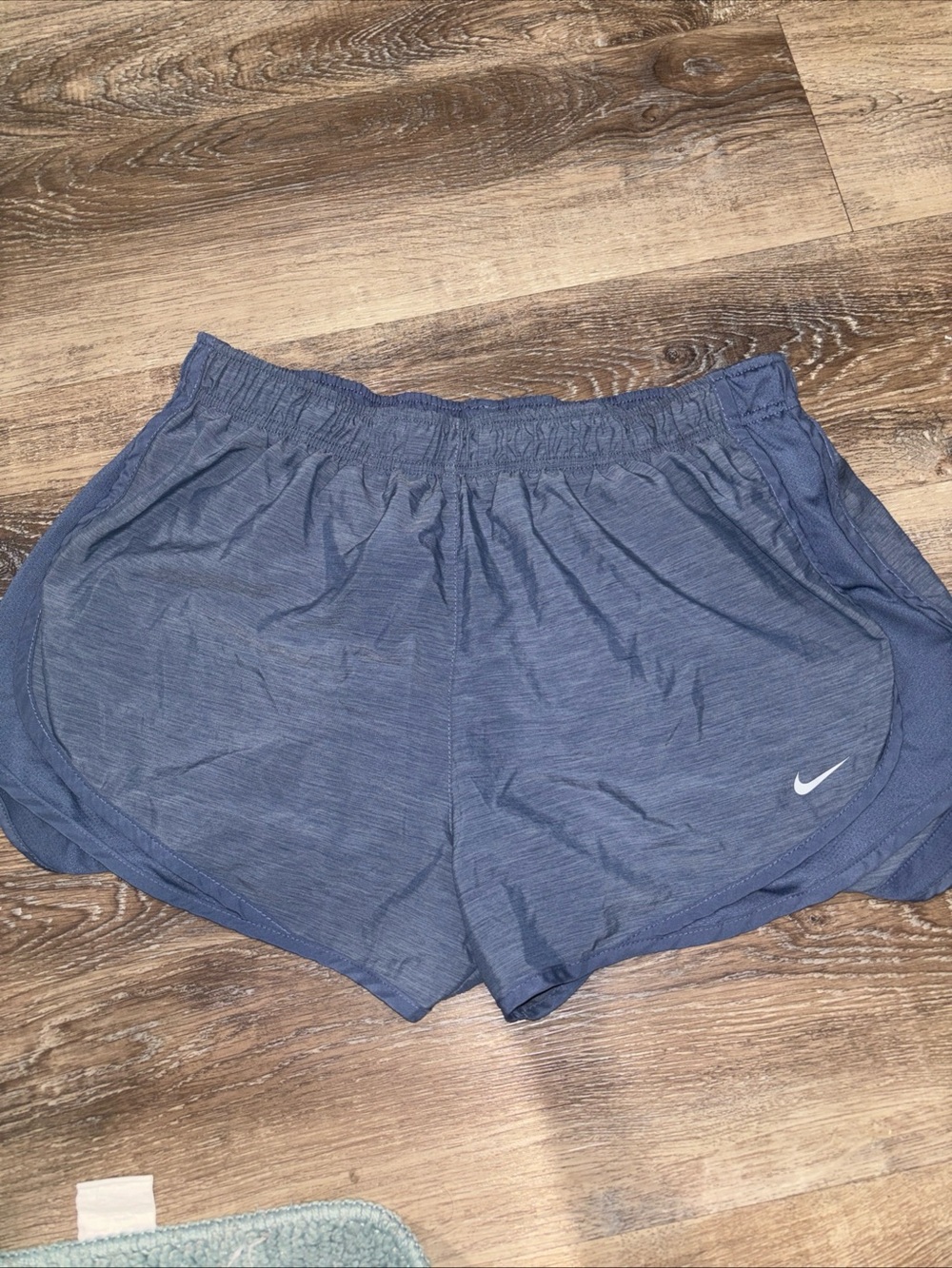 Nike Women's Navy Athletic Shorts with Swoosh Sz XL